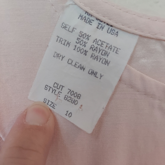 Vintage Wild Rose 2-piece Dress and Jacket Set, Size 10 - Picture 3 of 13